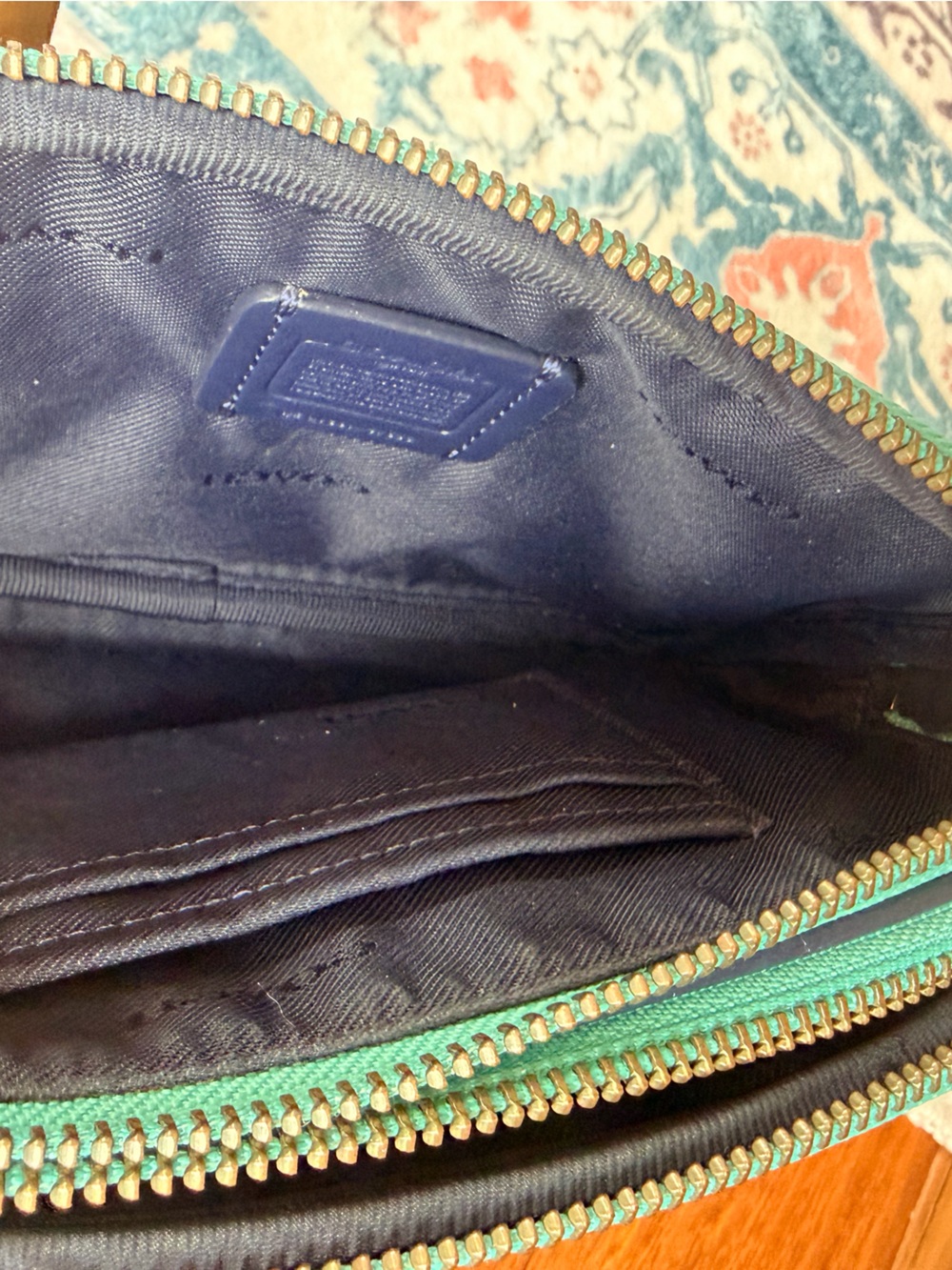 Coach Crossbody Clutch in Yankee Floral Print Canvas. EUC - Picture 11 of 13
